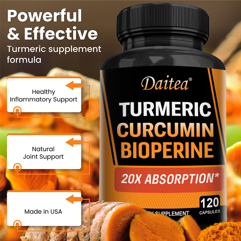 Turmeric Curcumin Capsule - Zencefil ve Karabiber ile Zerdeçal Kurkumin