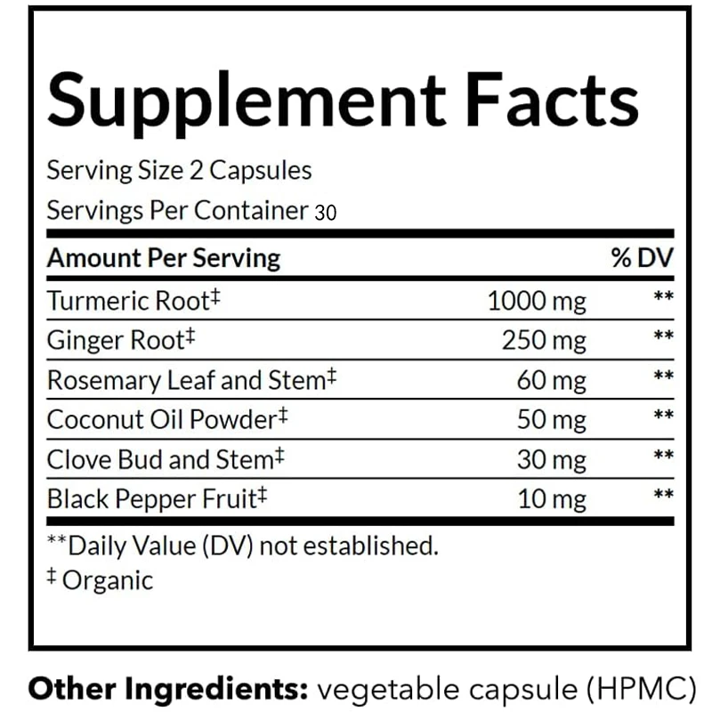 Organik Siyah Biber, Zerdeçal, - Turmeric Curcumin Capsule incelemesi ve fiyatı